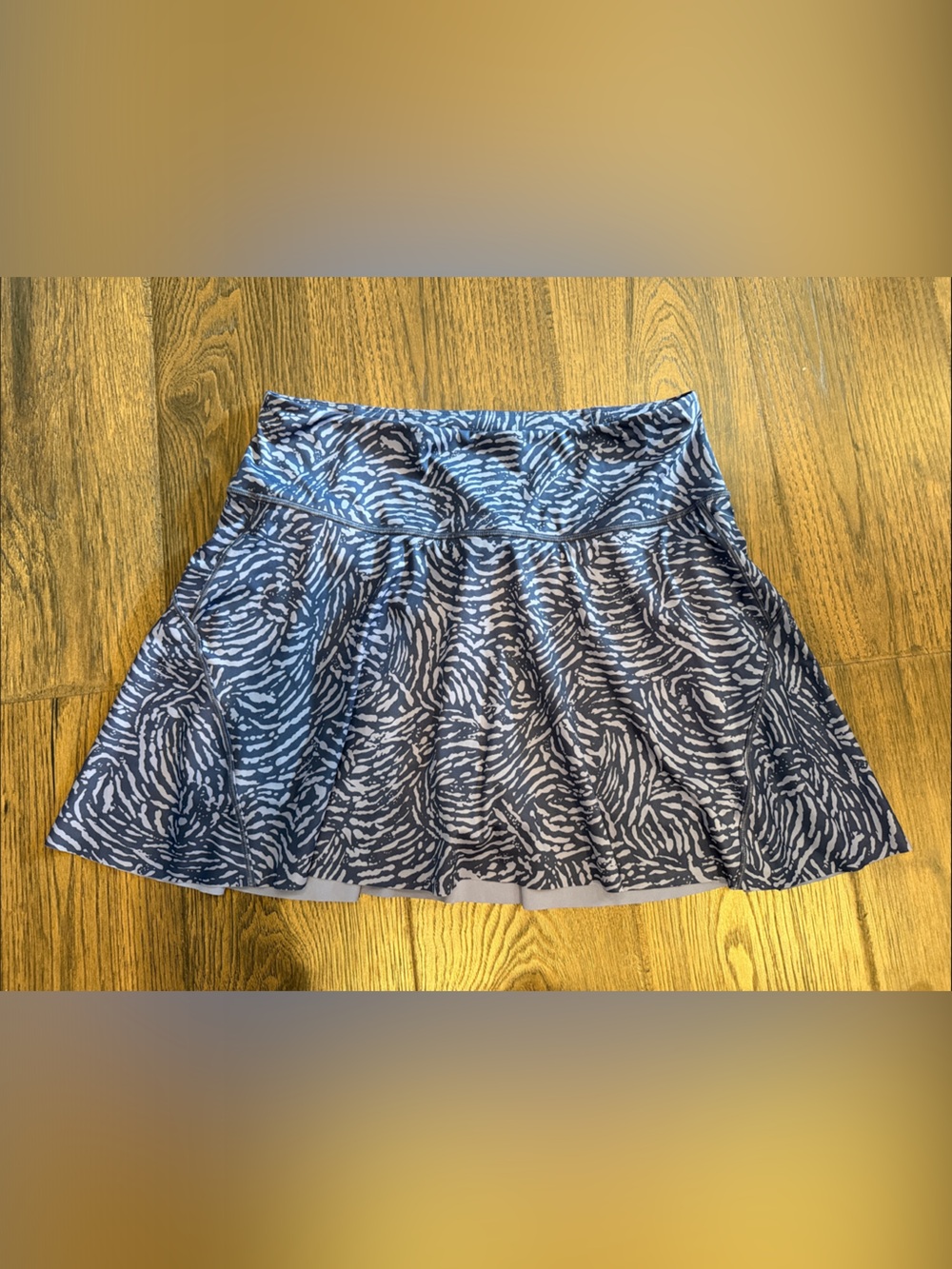 Athleta Purple Zebra-Print Skort